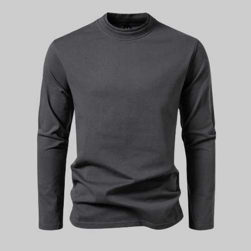 Dorian ā Cotton Jumper with Double Collar