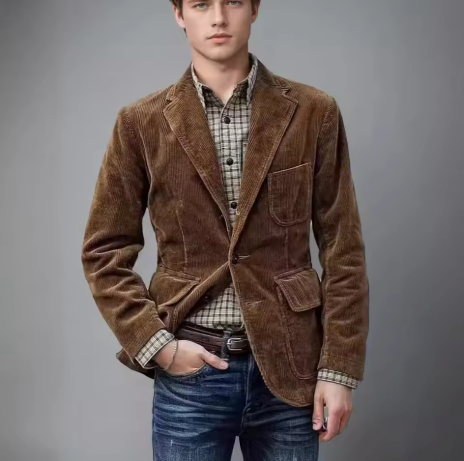 Rieti – Men’s Suede-Effect Casual Blazer