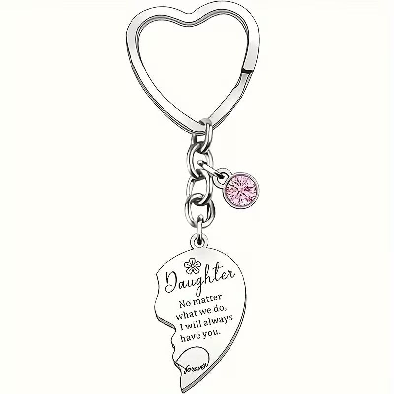 Evie – Mother-Daughter Heart Keychain Set