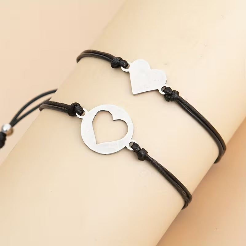Aurora – Mommy & Me Heart Bracelet Set