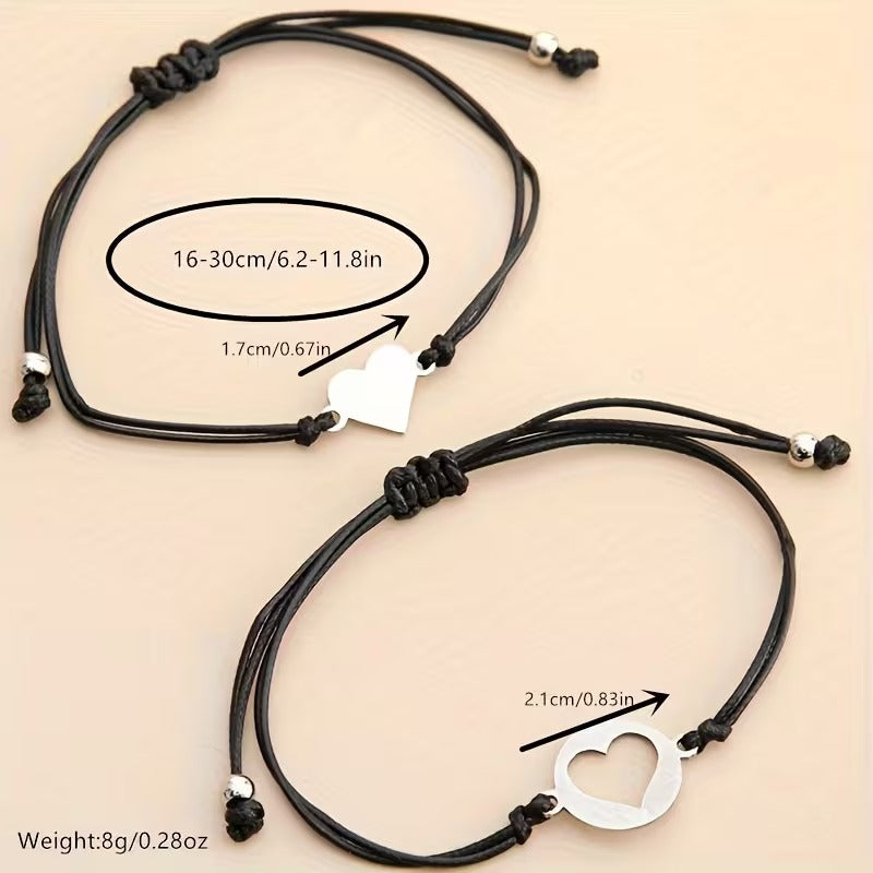 Aurora – Mommy & Me Heart Bracelet Set