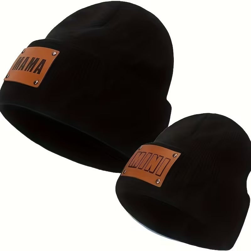 Amara – Mother & Kids Winter Knit Beanie Set
