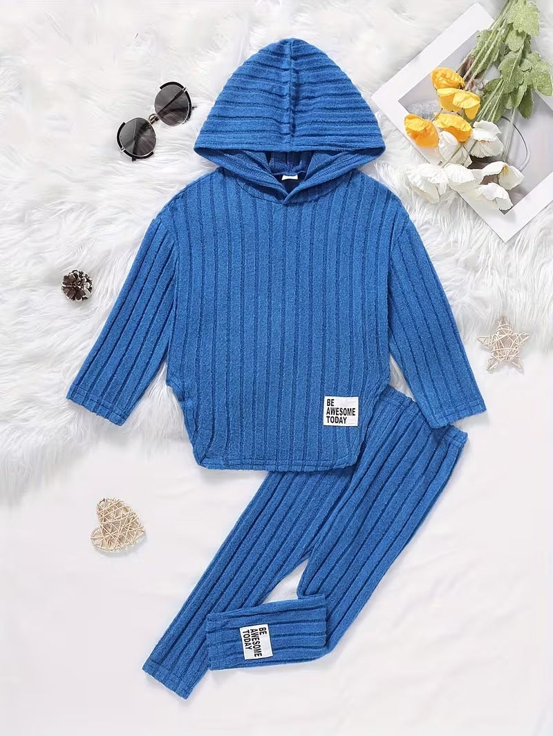 Ella – Girls’ Hooded Long-Sleeve Two-Piece Outfit
