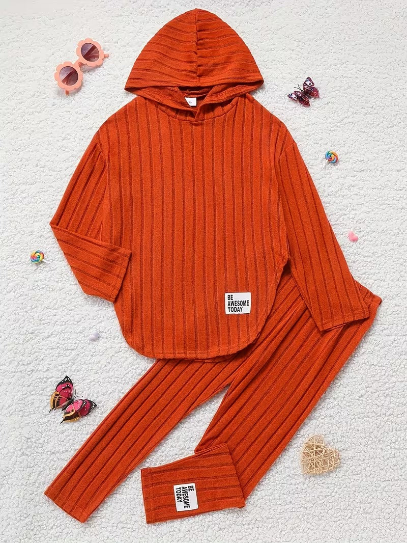 Ella – Girls’ Hooded Long-Sleeve Two-Piece Outfit