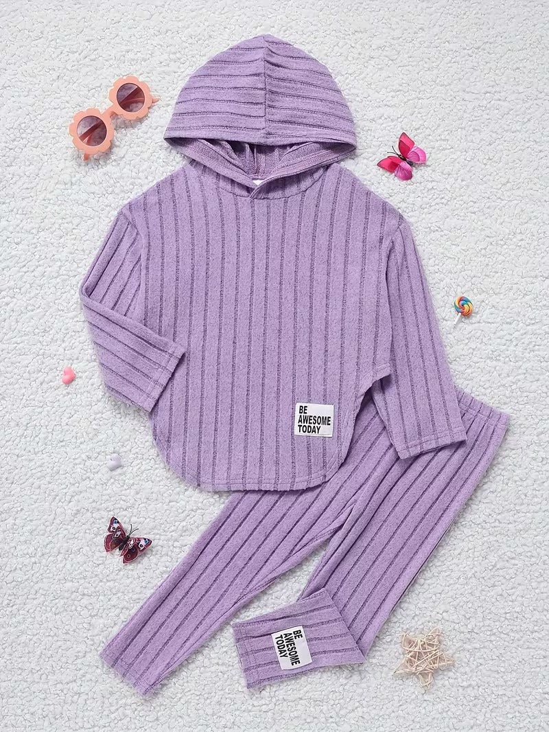 Ella – Girls’ Hooded Long-Sleeve Two-Piece Outfit
