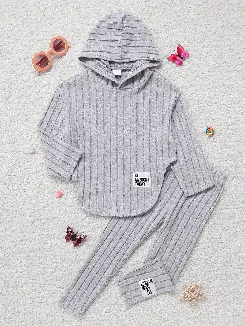 Ella – Girls’ Hooded Long-Sleeve Two-Piece Outfit