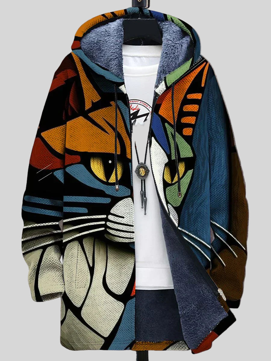 Cely – Men’s Artistic-Print Jacket