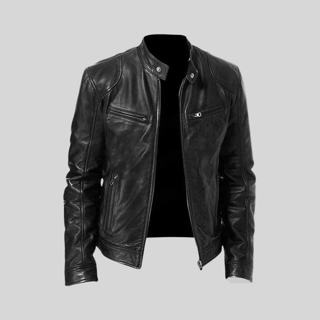 Masimo – Men’s Leather Biker Jacket