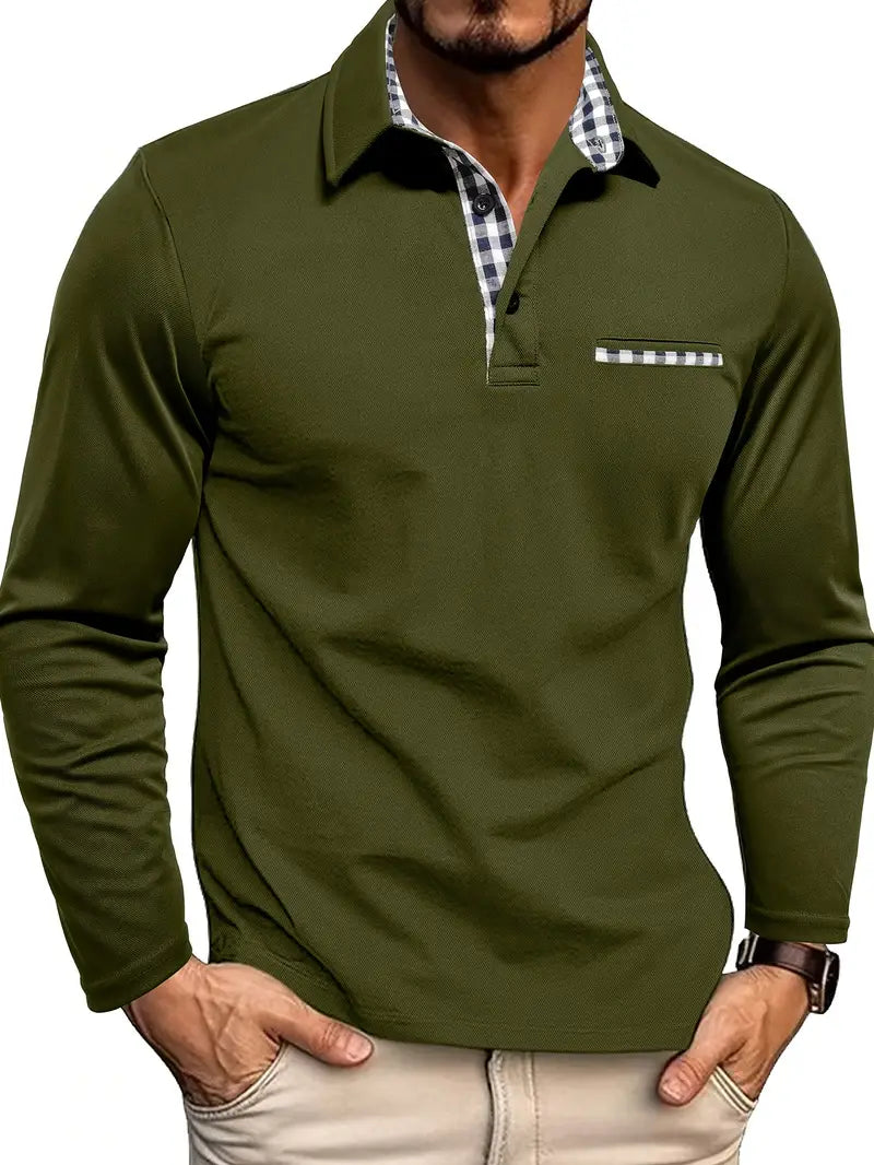 Gareth – Men’s Long-Sleeve Polo Shirt