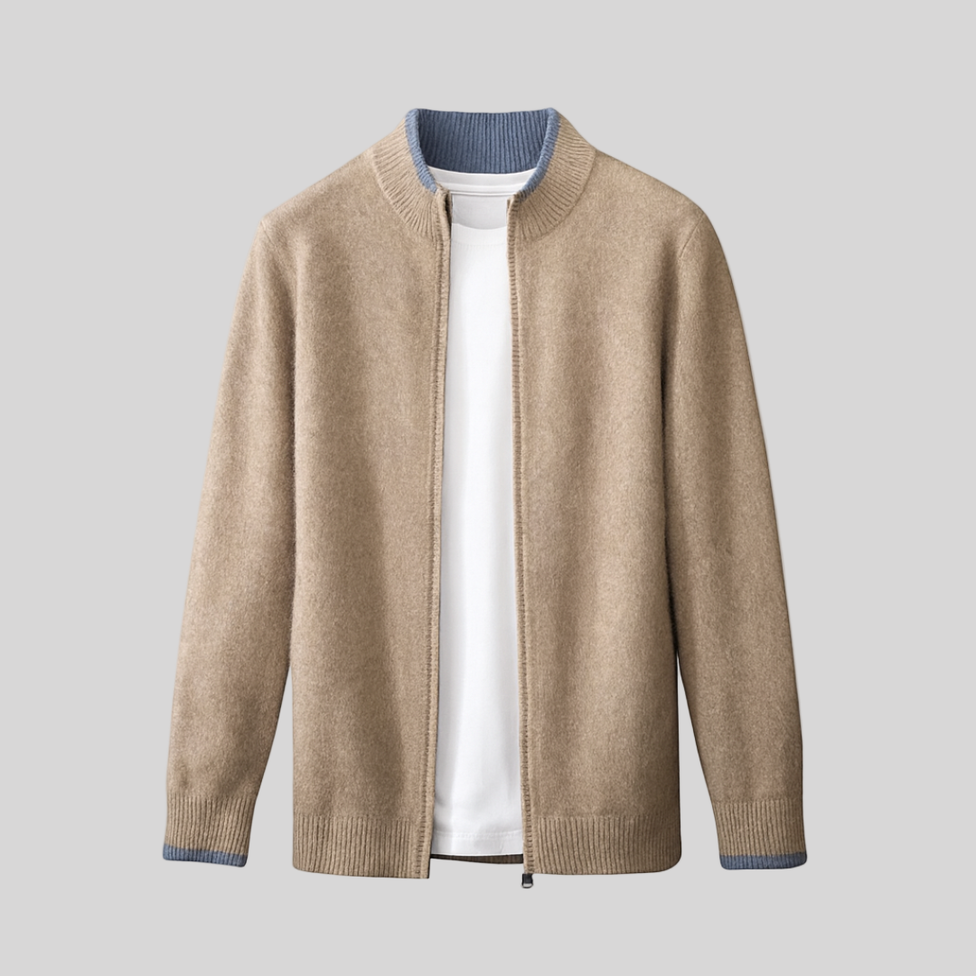 Rocco – Men's Refined Knit Zip-Up