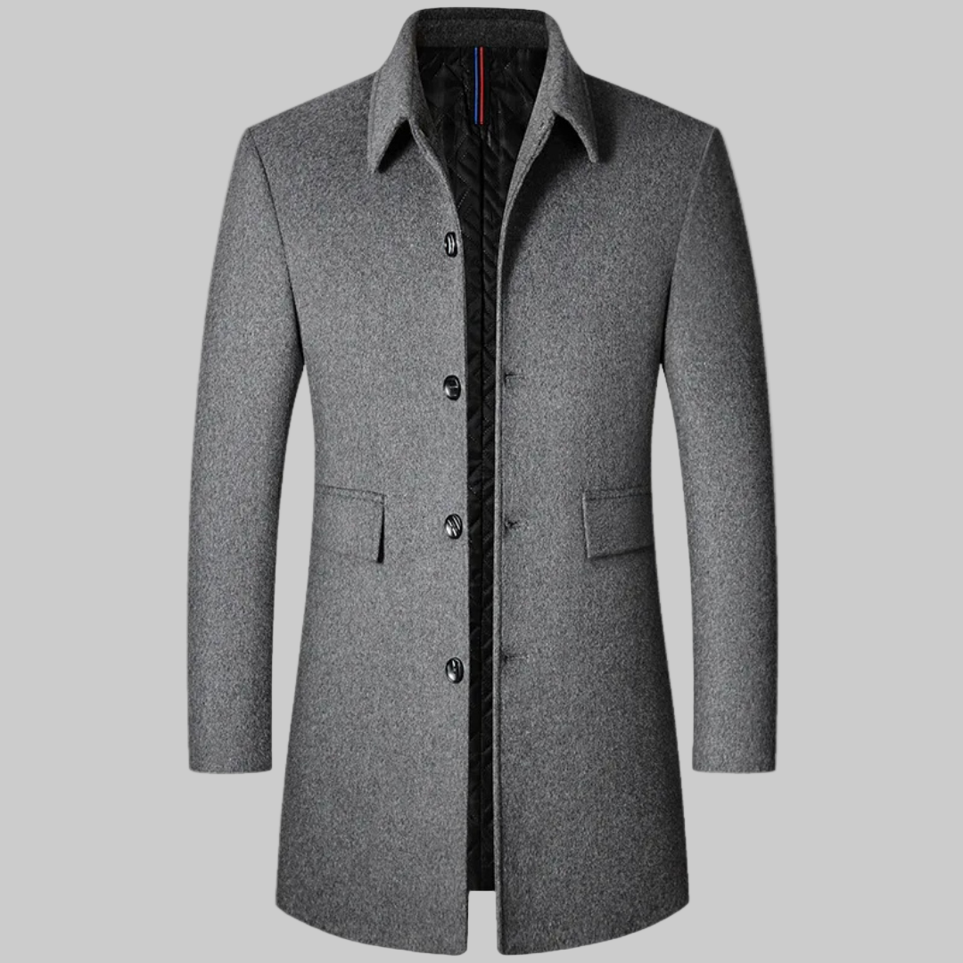 Aldous – Men’s Weather-Resistant Wool Overcoat