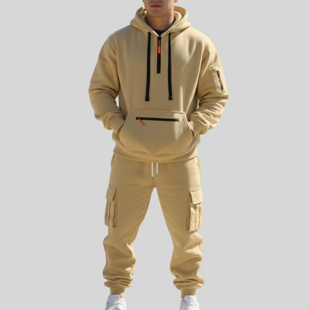 Stefano – Men’s Heavy Fleece Two-Piece Set for Winter