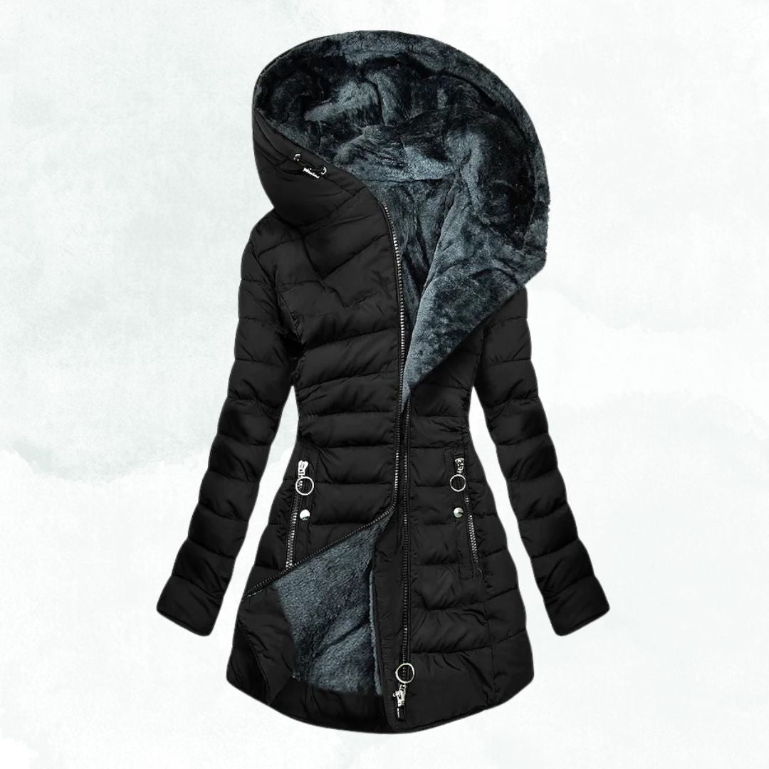Elena – Women’s Winter Jacket with Warm Fur Lining
