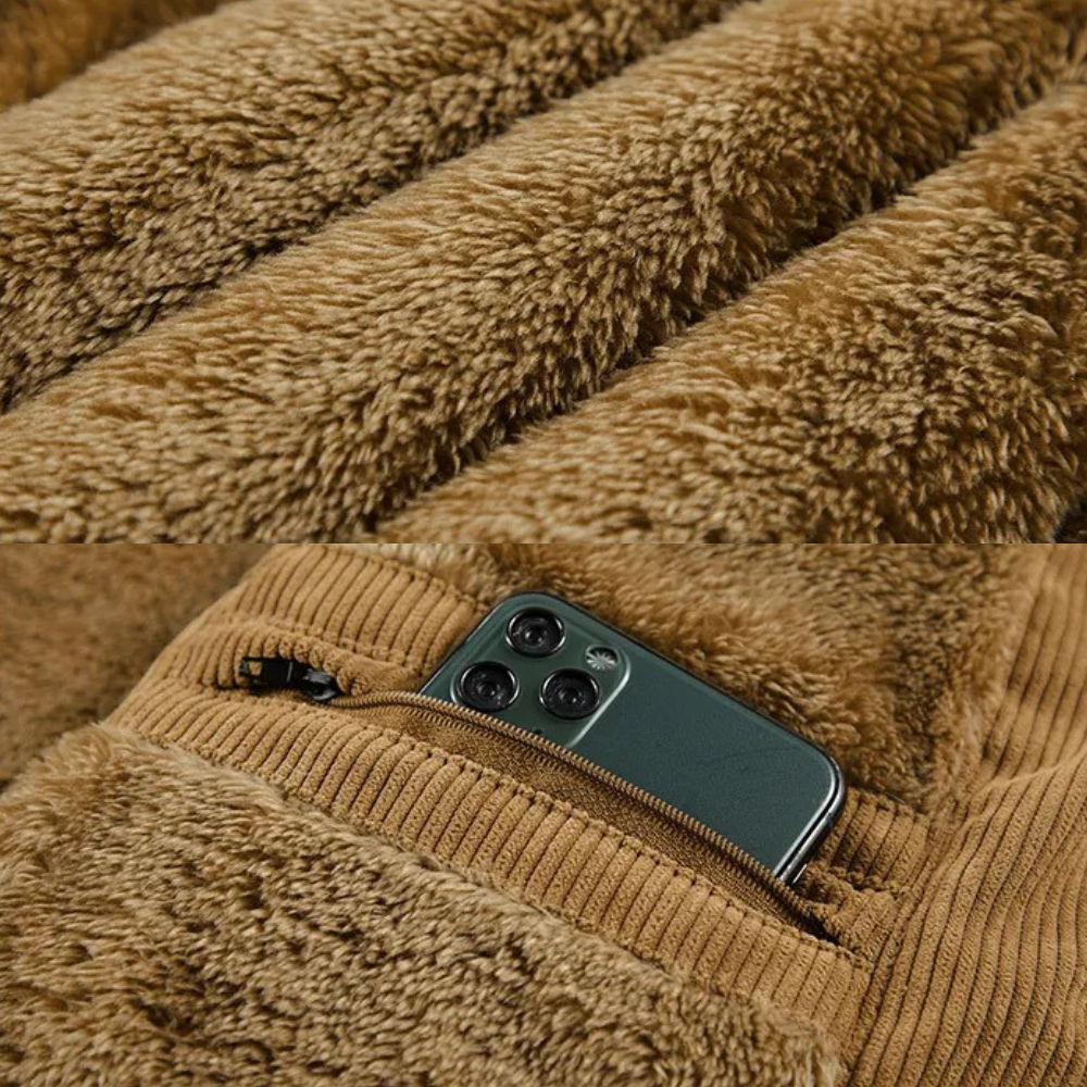 Digby – Men’s Quilted Corduroy-Trim Gilet