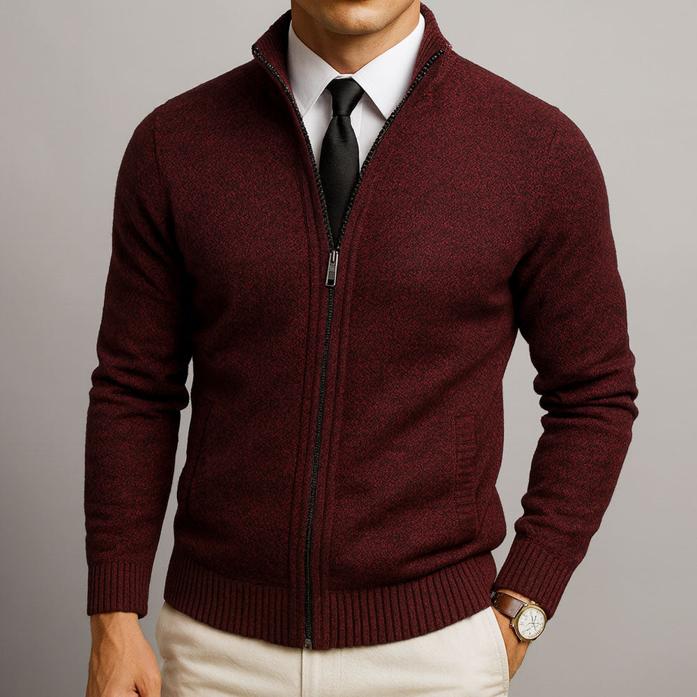 Bennett – Men’s Zip-Up Merino Wool Cardigan