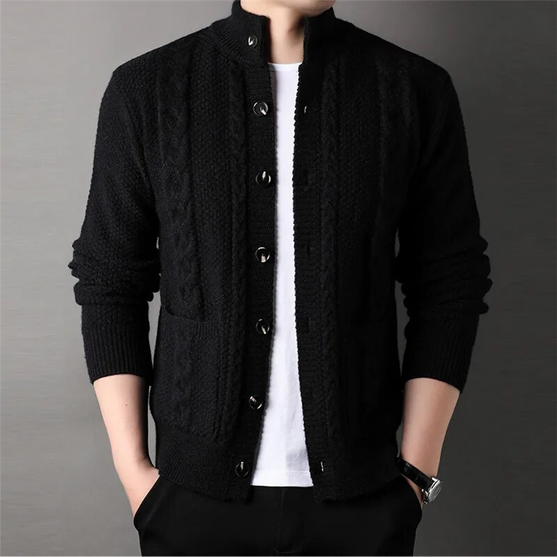 Sanna – Men’s Structured Knit Cardigan