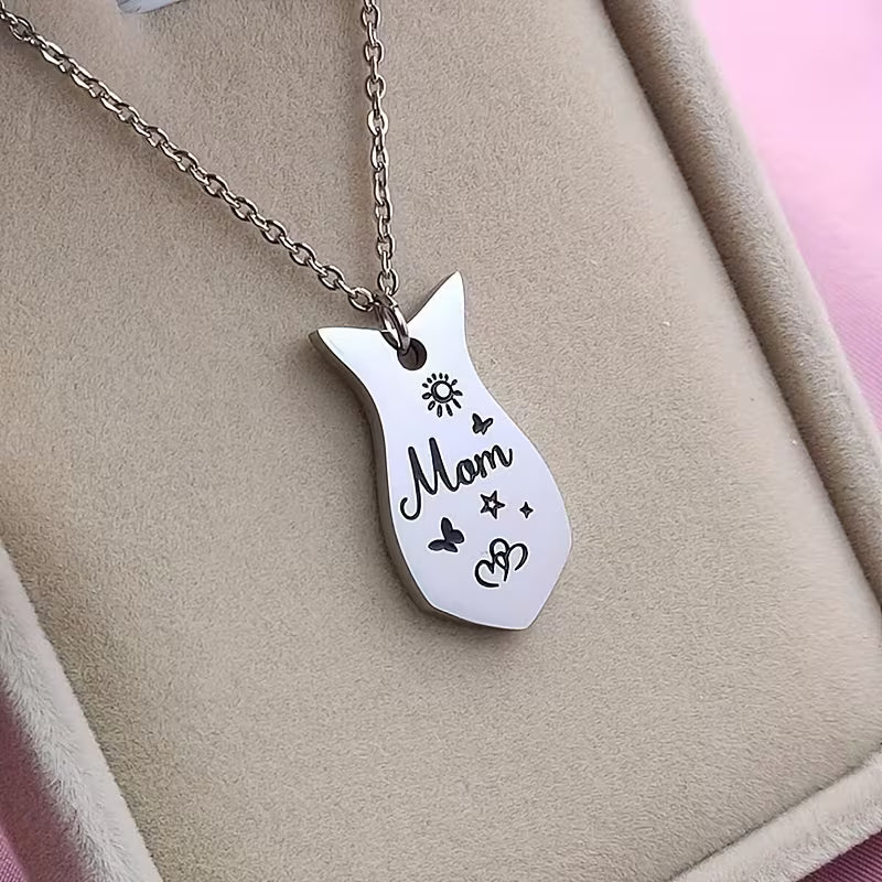 Grace – Heart-Shaped Stainless Steel Mother and Daughter Necklace Set