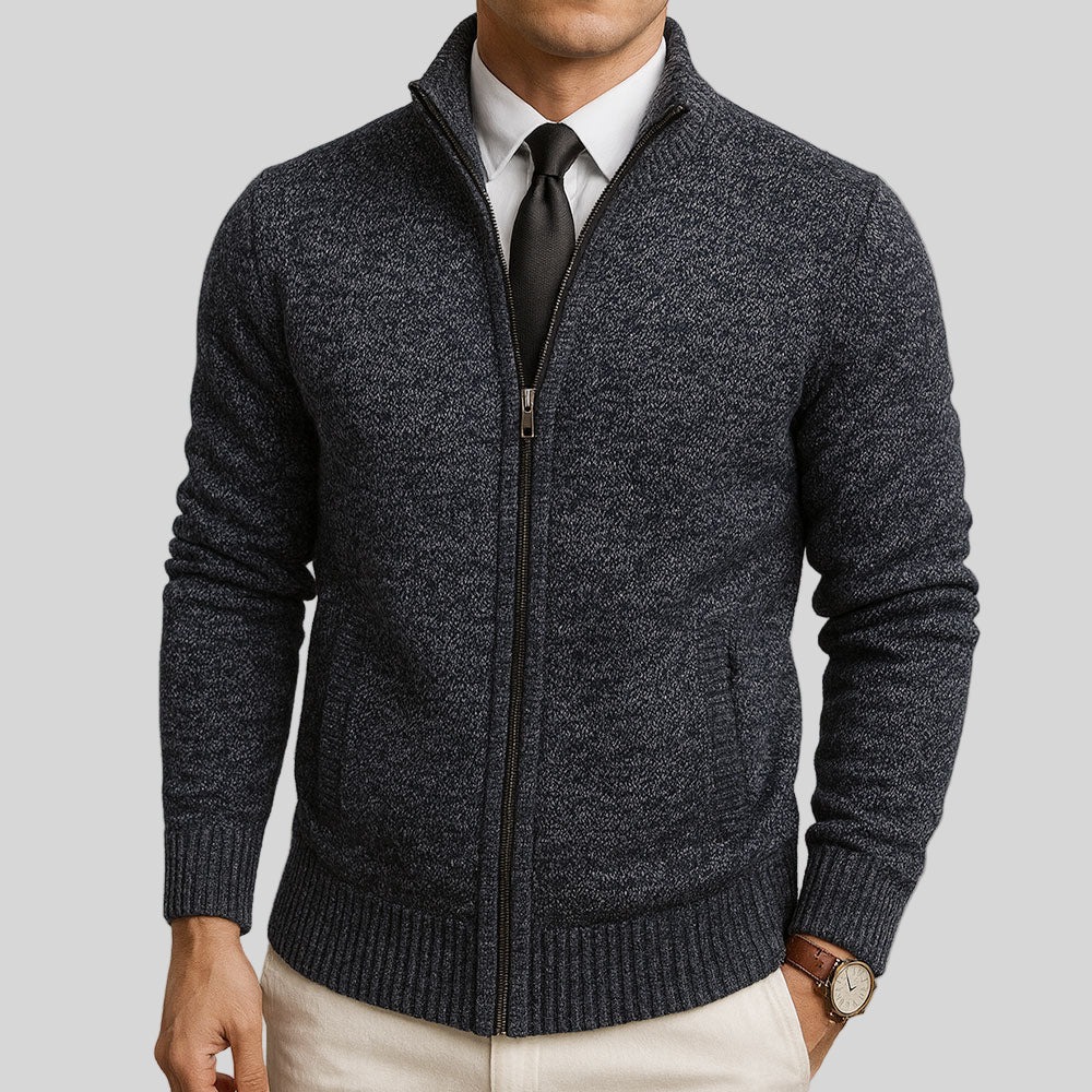 Bennett – Men’s Zip-Up Merino Wool Cardigan