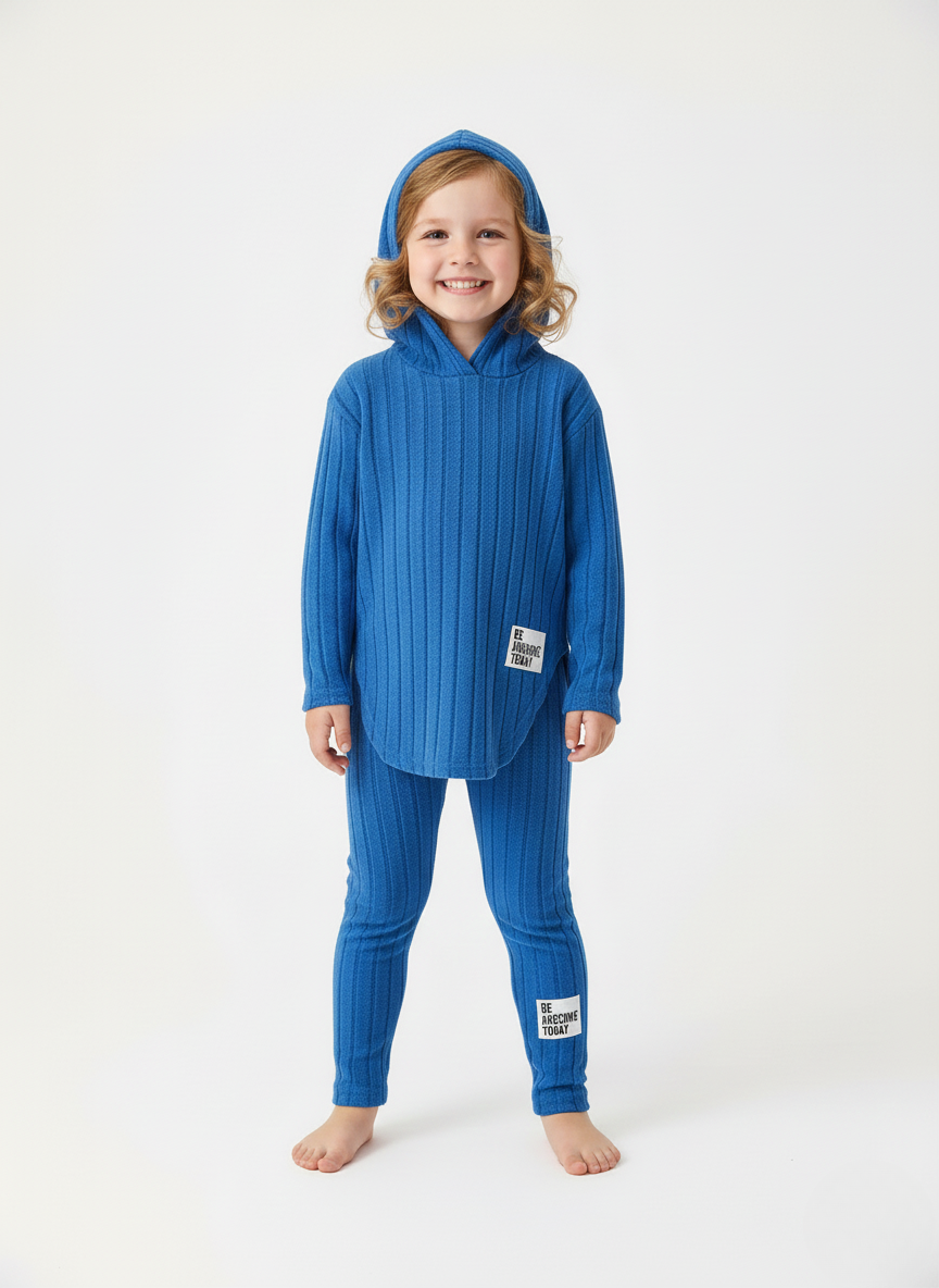 Ella – Girls’ Hooded Long-Sleeve Two-Piece Outfit