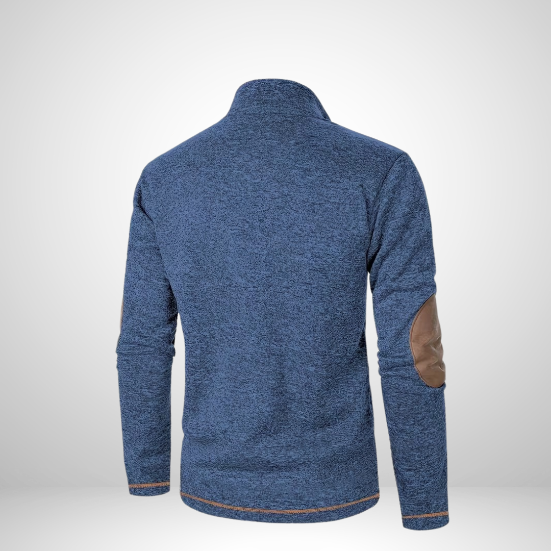 Abraham – Men’s Fleece-Lined Zip Up Sweater