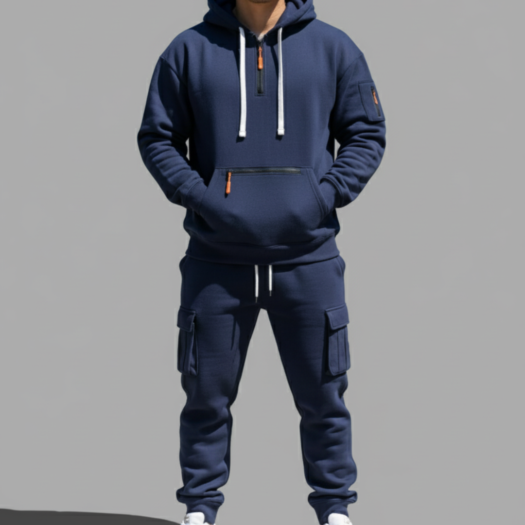 Stefano – Men’s Heavy Fleece Two-Piece Set for Winter