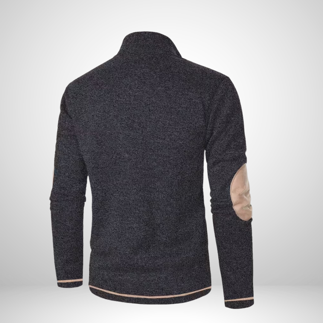 Abraham – Men’s Fleece-Lined Zip Up Sweater