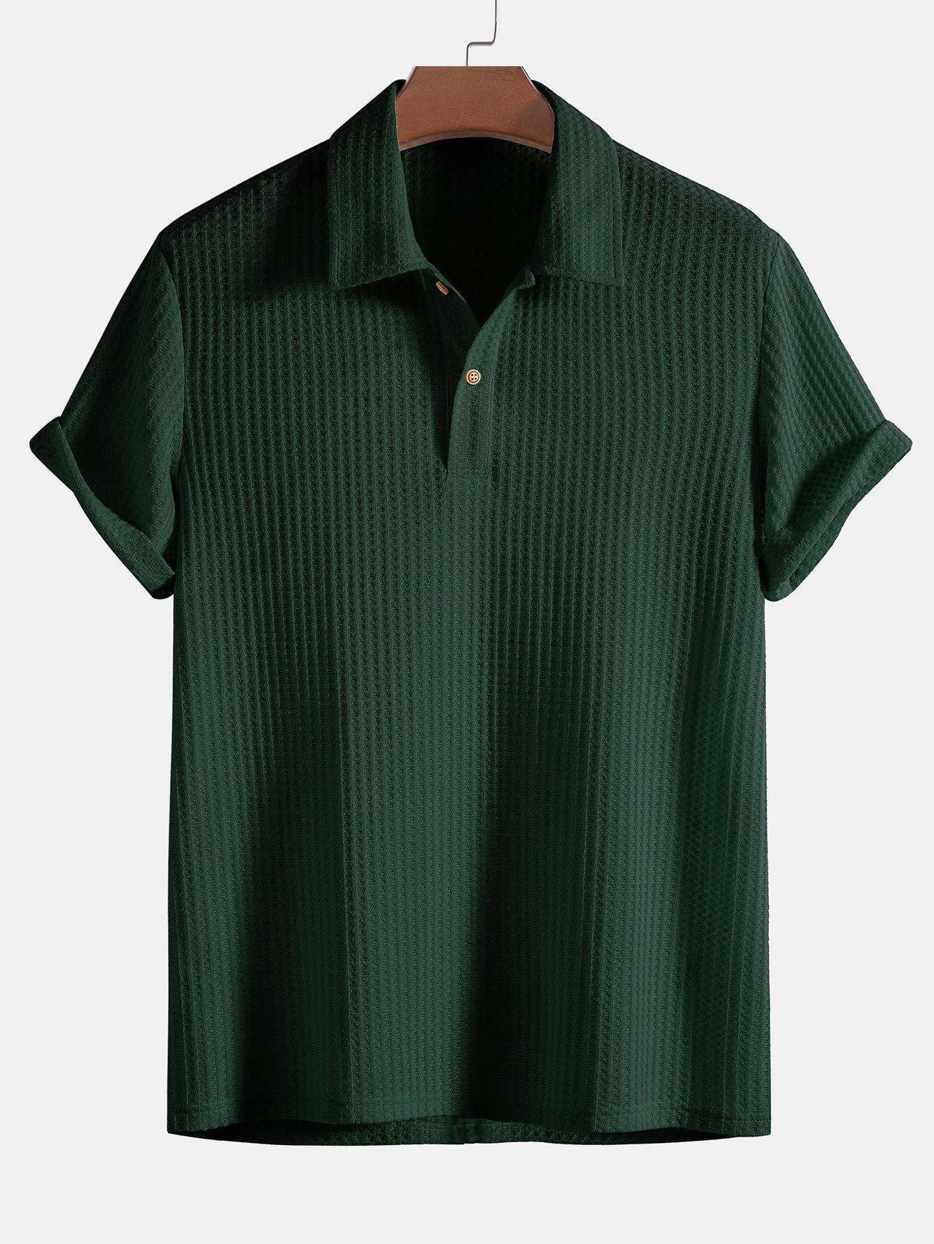 Feran – Men’s Waffle Knit Cotton Polo