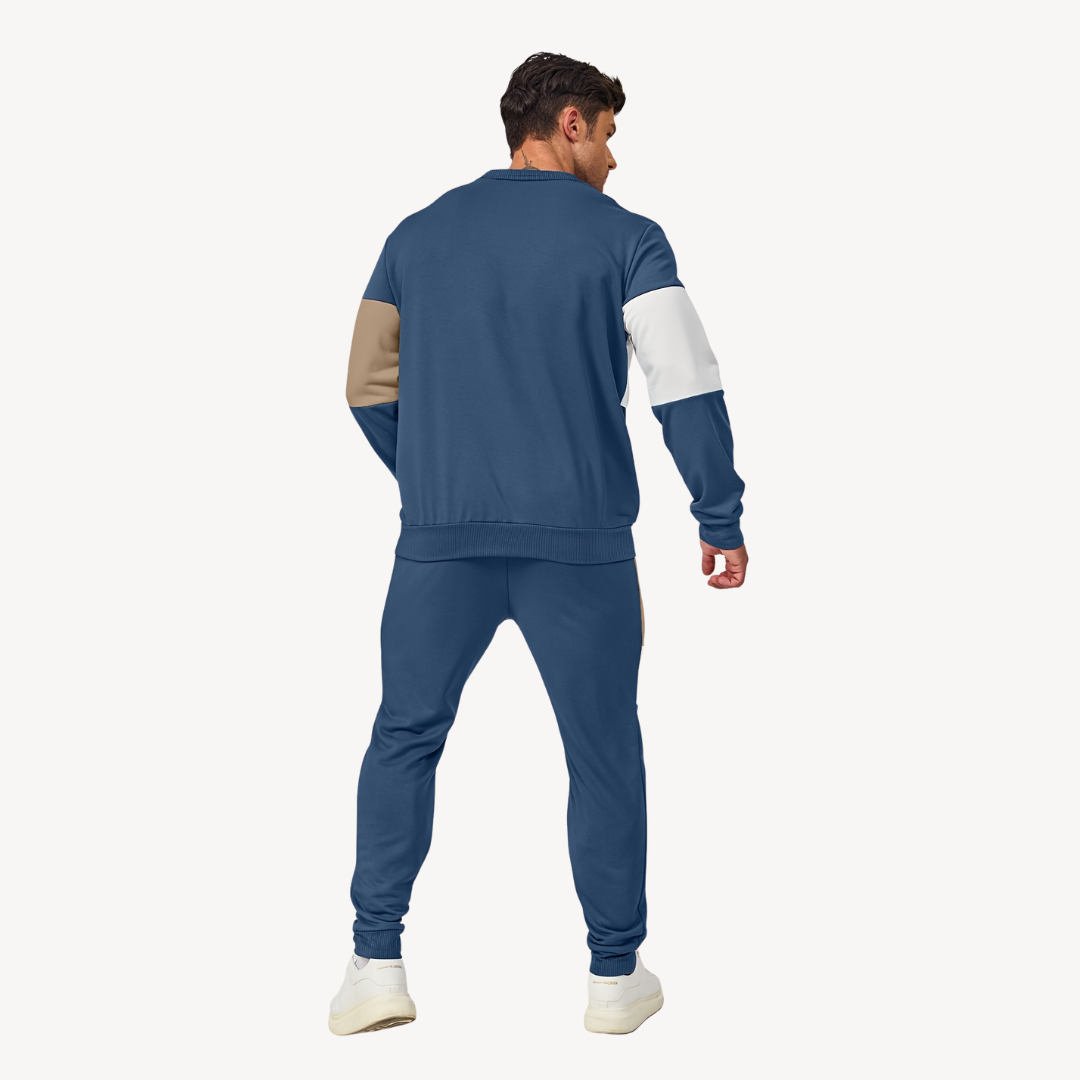 Lawson – Colorblock Crew Neck Sweatshirt & Jogger Set