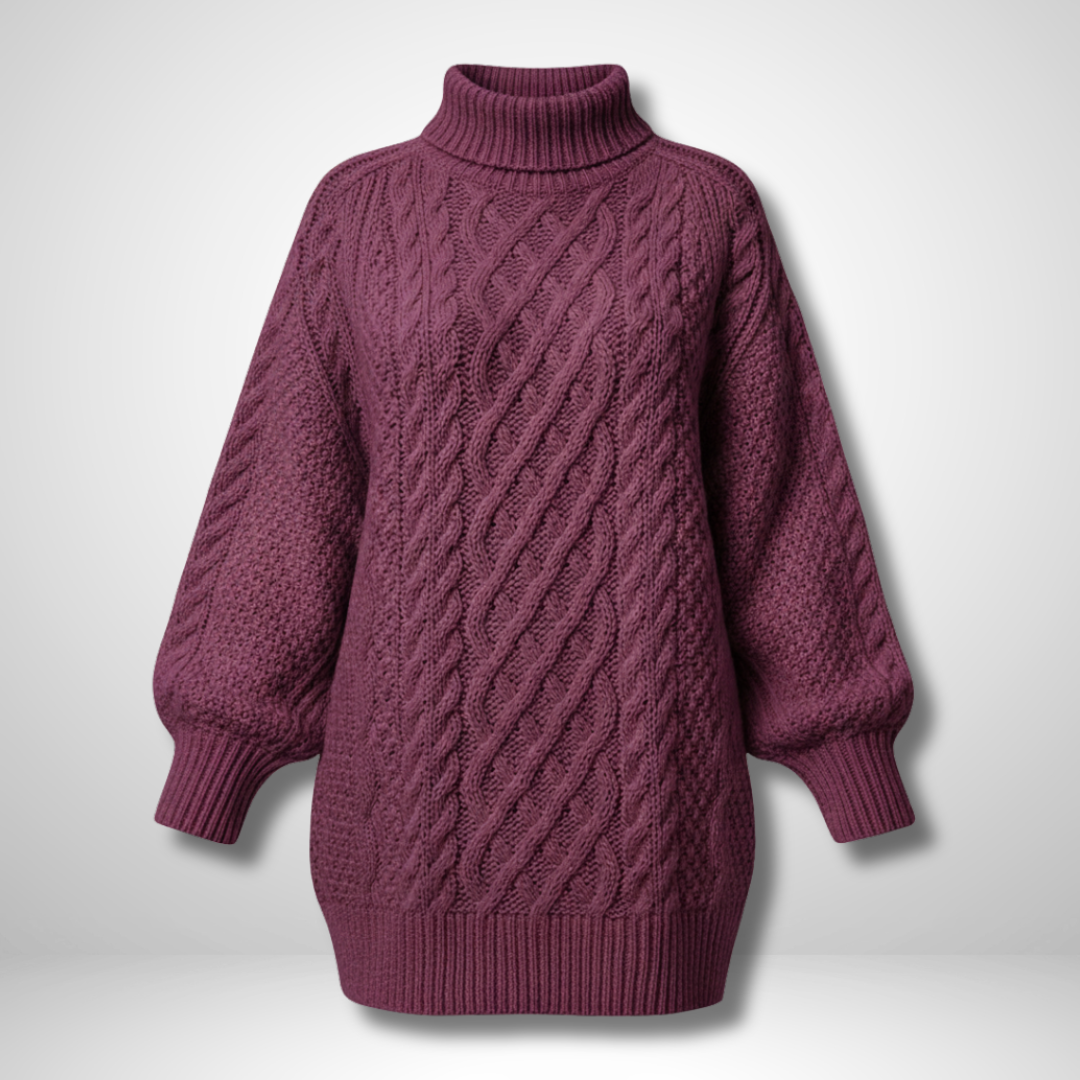 Alena – Women’s Directional Knit Sweater Dress