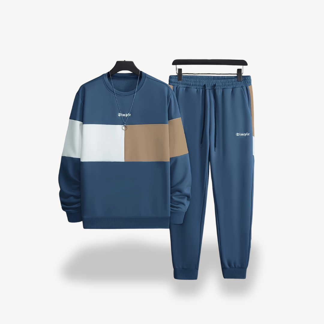 Lawson – Colorblock Crew Neck Sweatshirt & Jogger Set