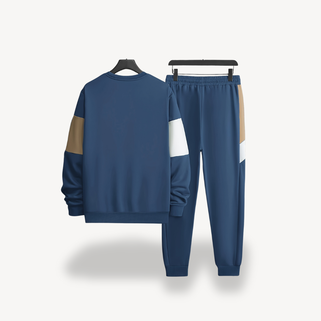 Lawson – Colorblock Crew Neck Sweatshirt & Jogger Set