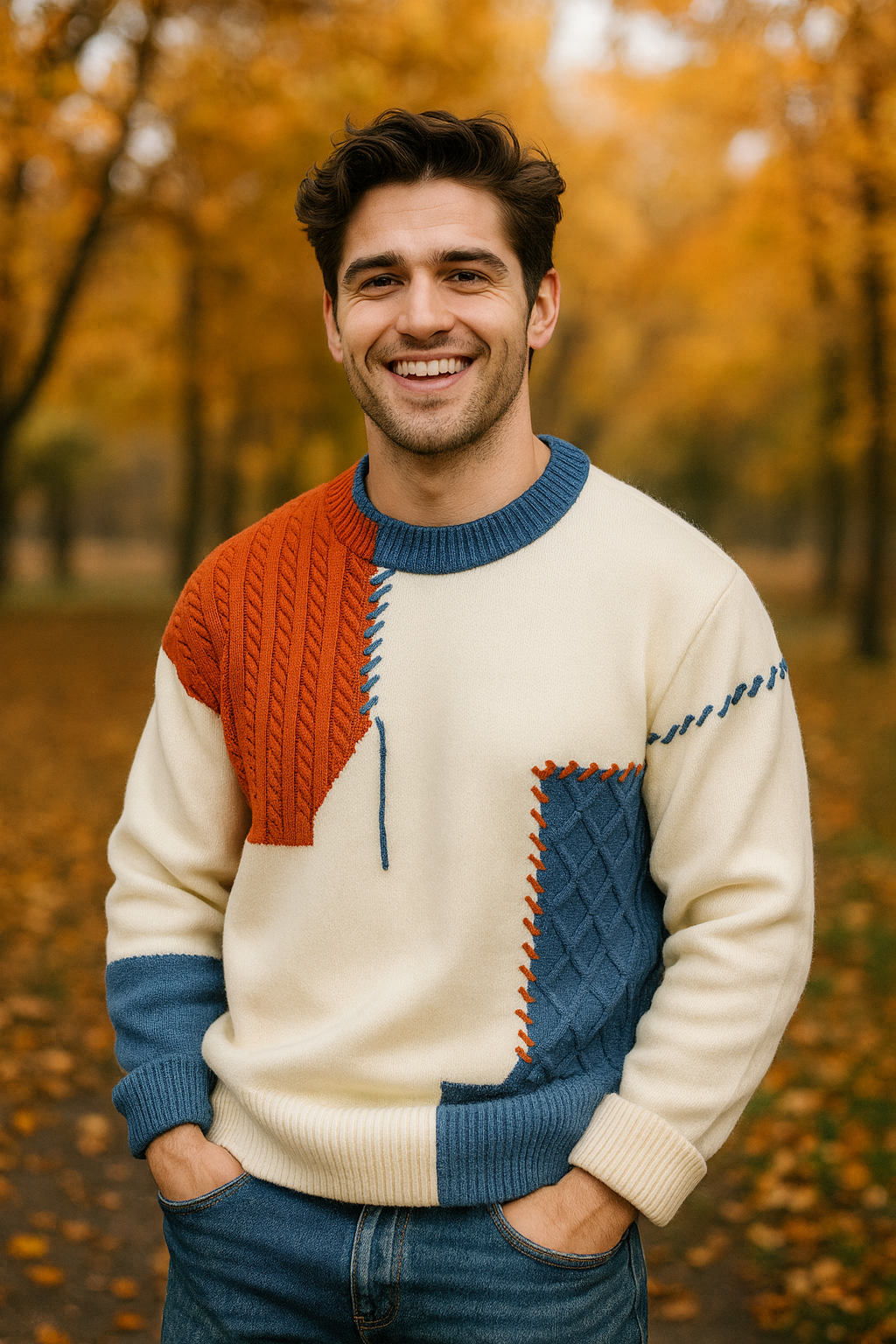 Arlo – Arty Patch Sweater