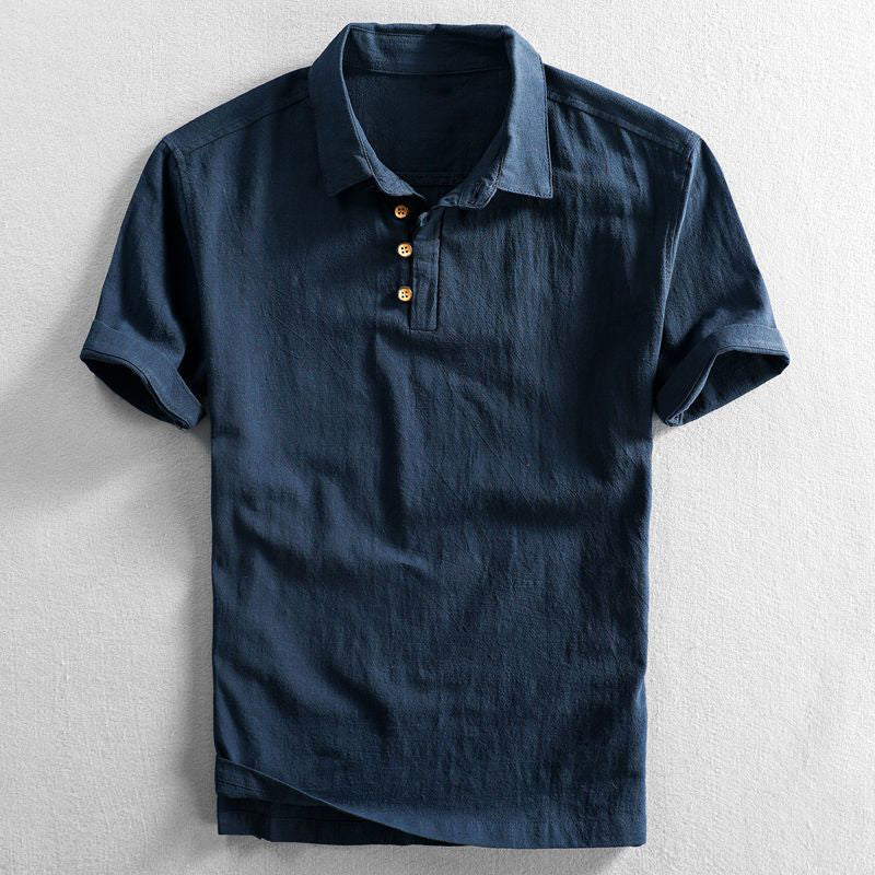 Elio – Men’s Linen Cotton Polo Shirt