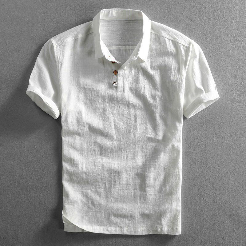 Elio – Men’s Linen Cotton Polo Shirt