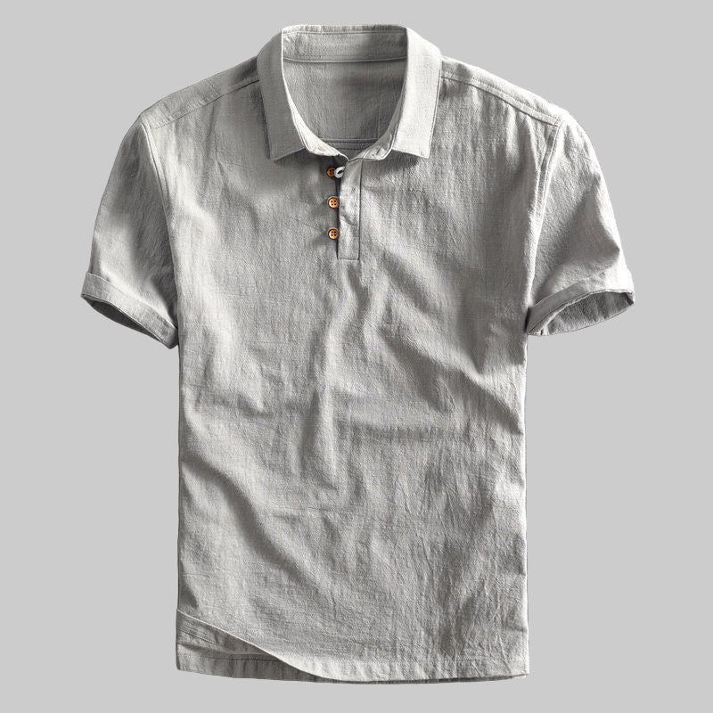 Elio – Men’s Linen Cotton Polo Shirt