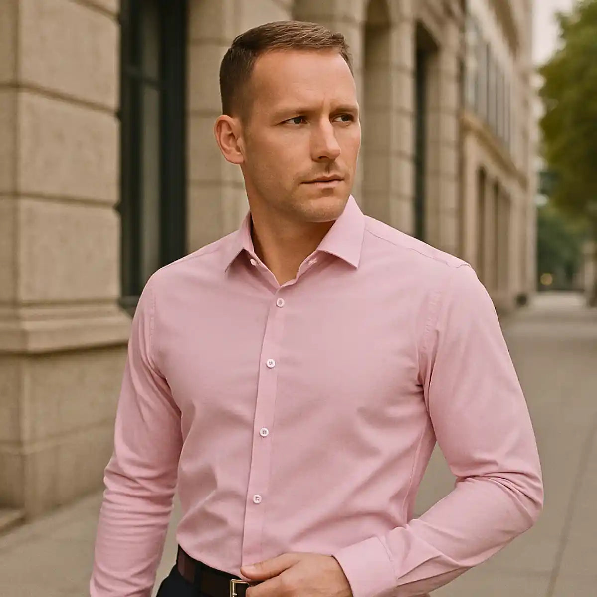 Laurence – Men’s Wrinkle‑Free Slim Fit Shirt