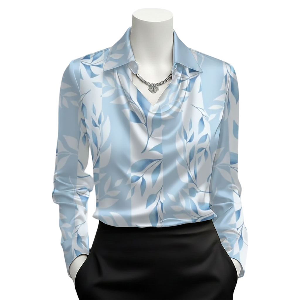 Natalie – Women’s Elegant Fit Satin Blouse