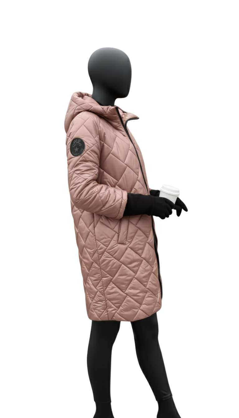 Elora – Women’s Quilted Down Hooded Jacket