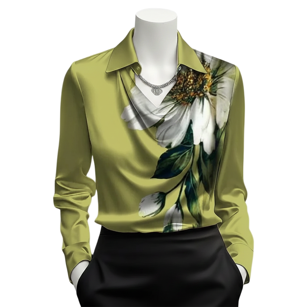 Natalie – Women’s Elegant Fit Satin Blouse