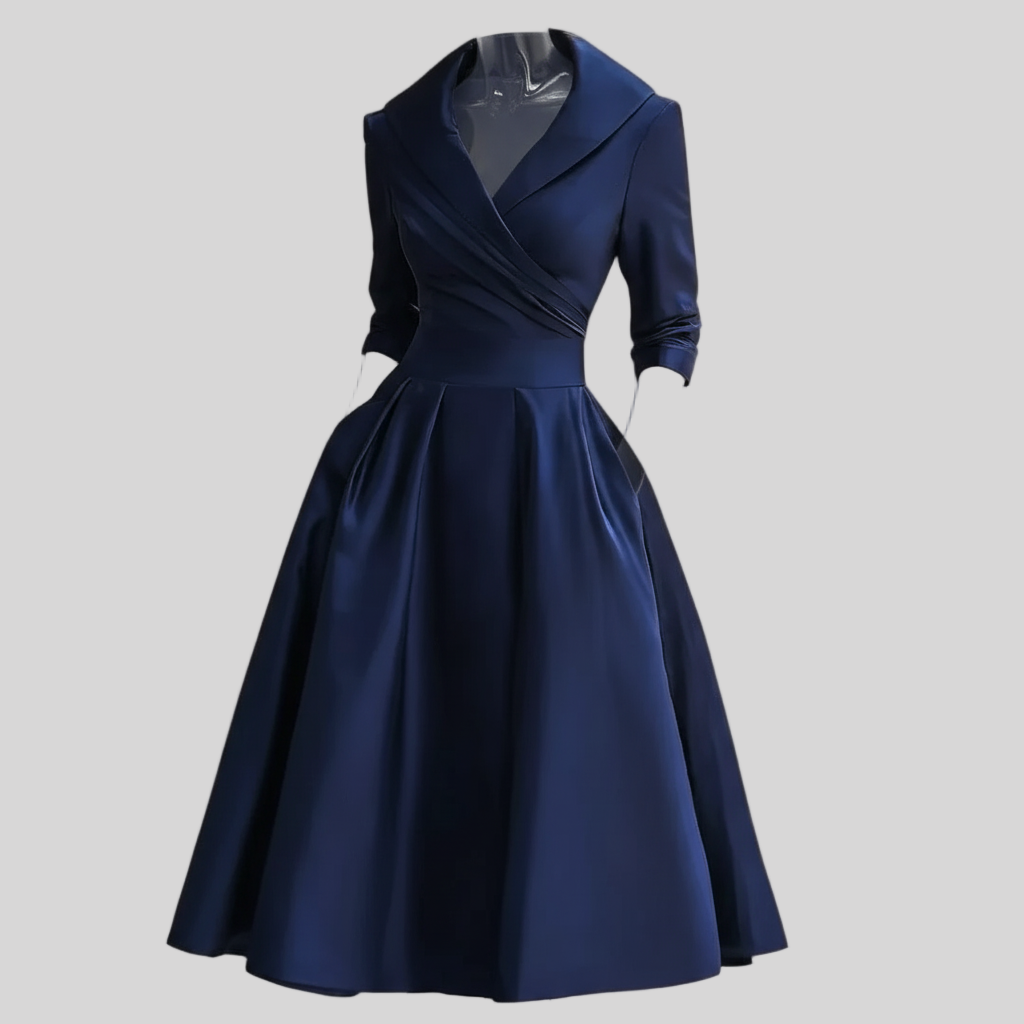 Liana – Women’s V-Neck Midi Dress