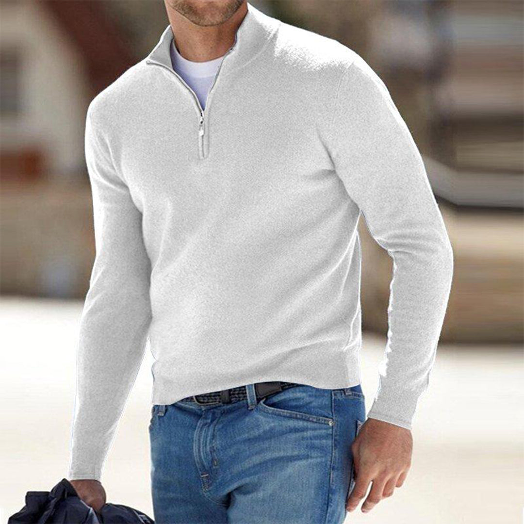 Tiziano – Men’s Half‑Zip Fleece Sweater