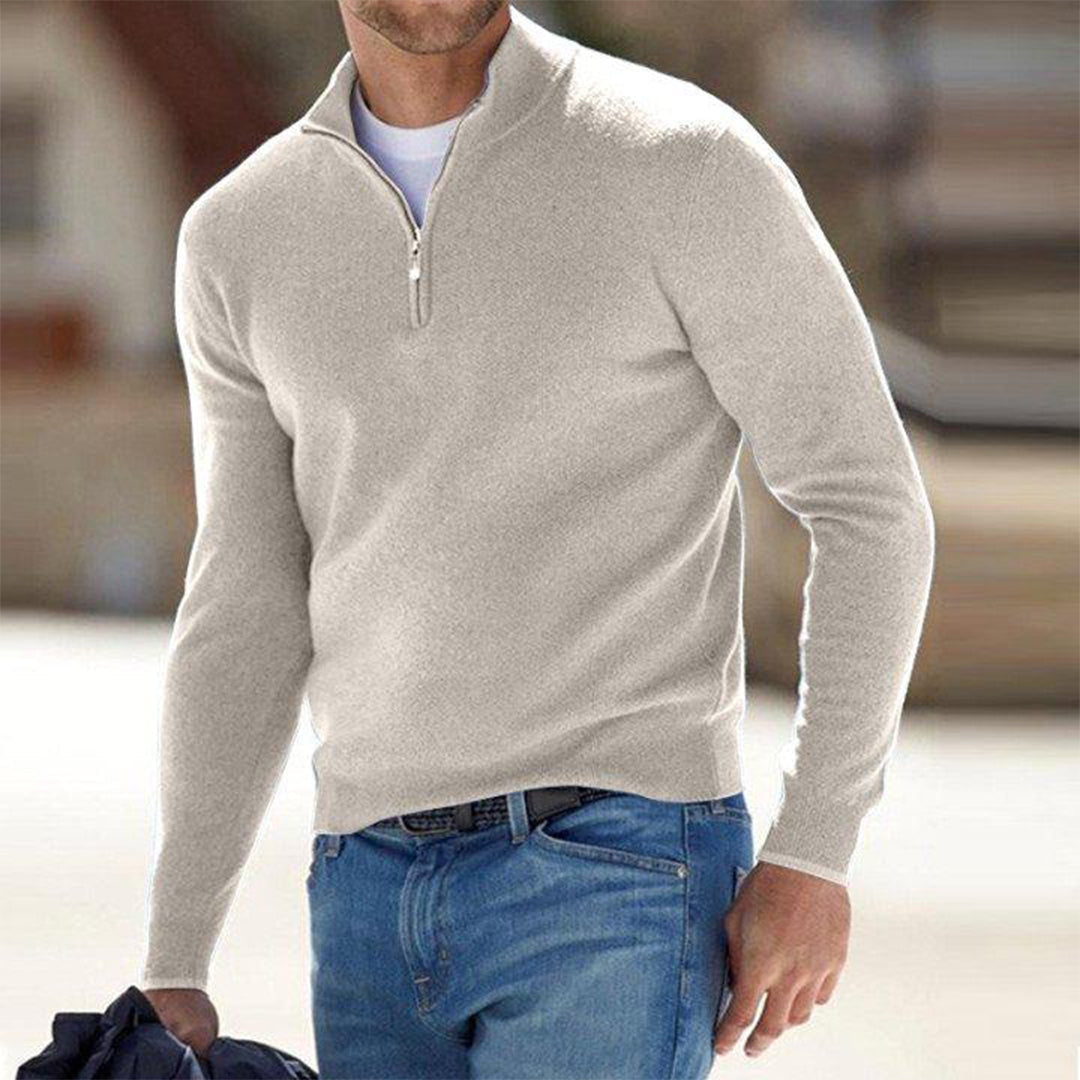 Tiziano – Men’s Half‑Zip Fleece Sweater