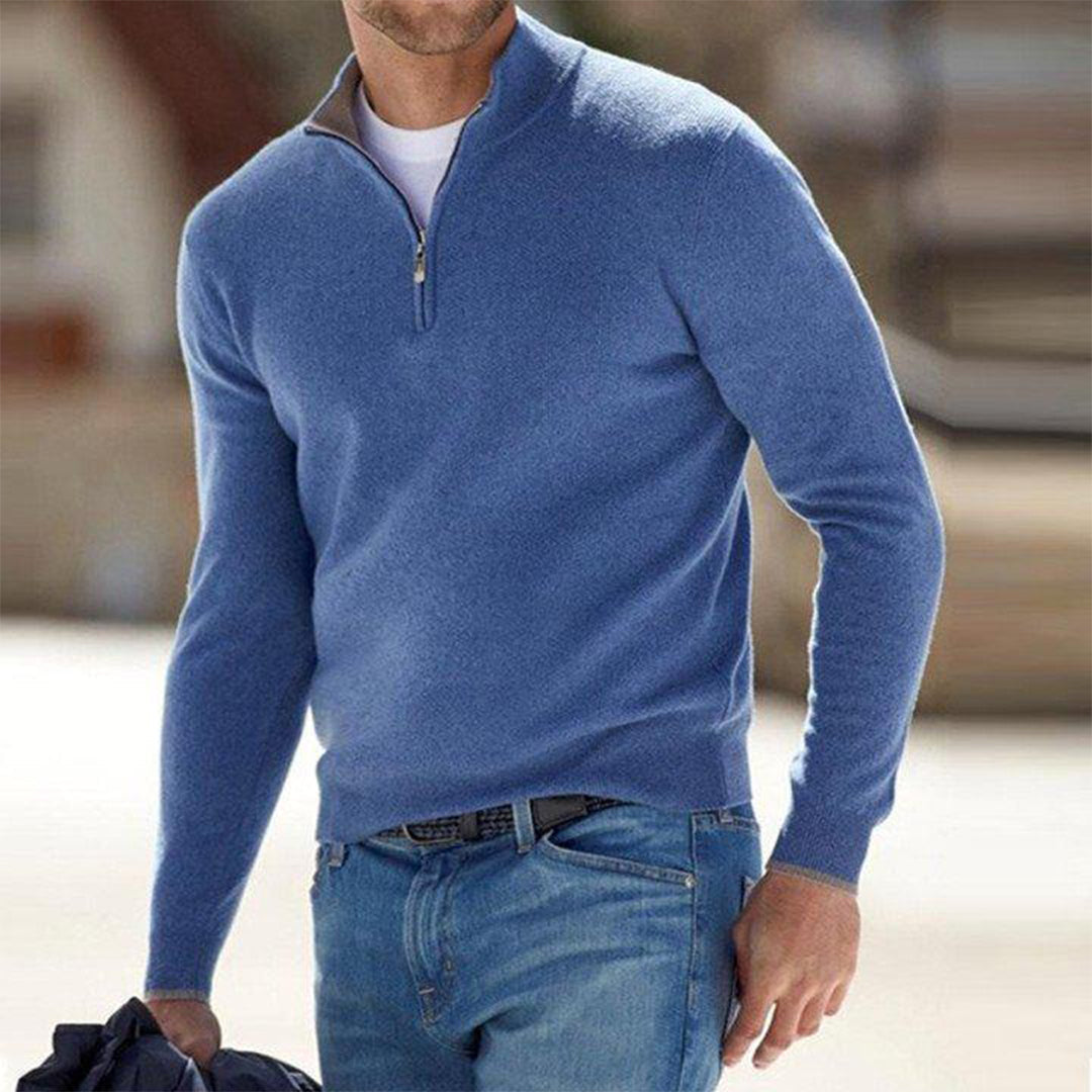 Tiziano – Men’s Half‑Zip Fleece Sweater