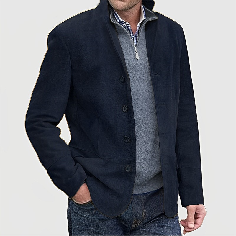 Pio – Men’s Suede Structured Jacket