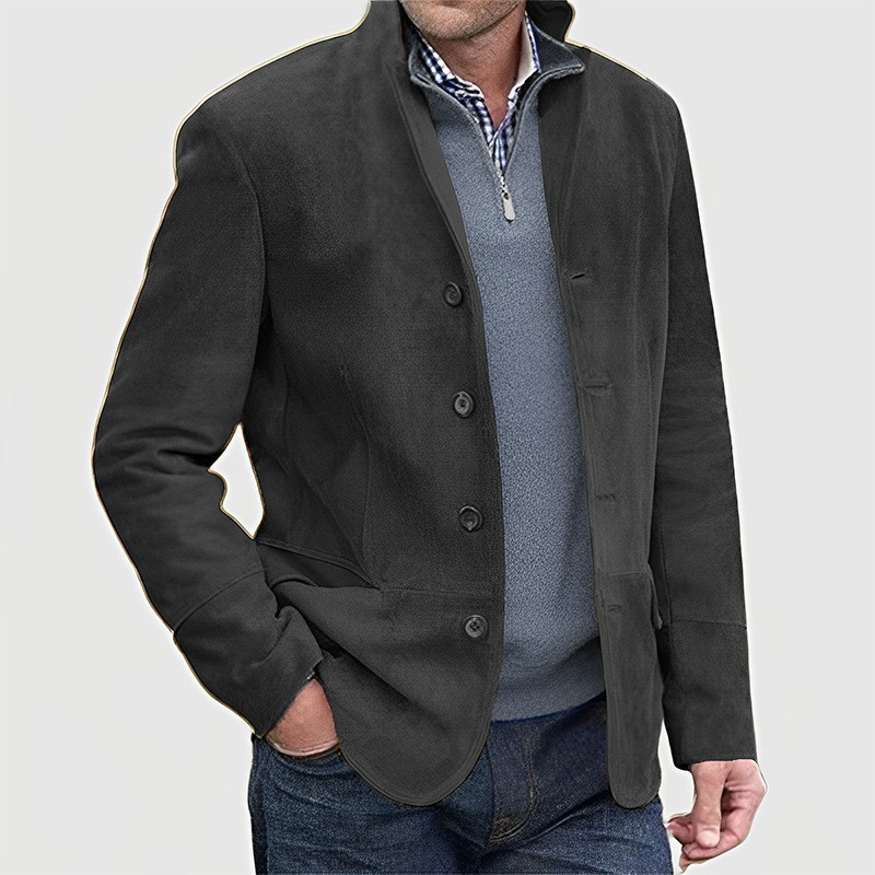 Pio – Men’s Suede Structured Jacket