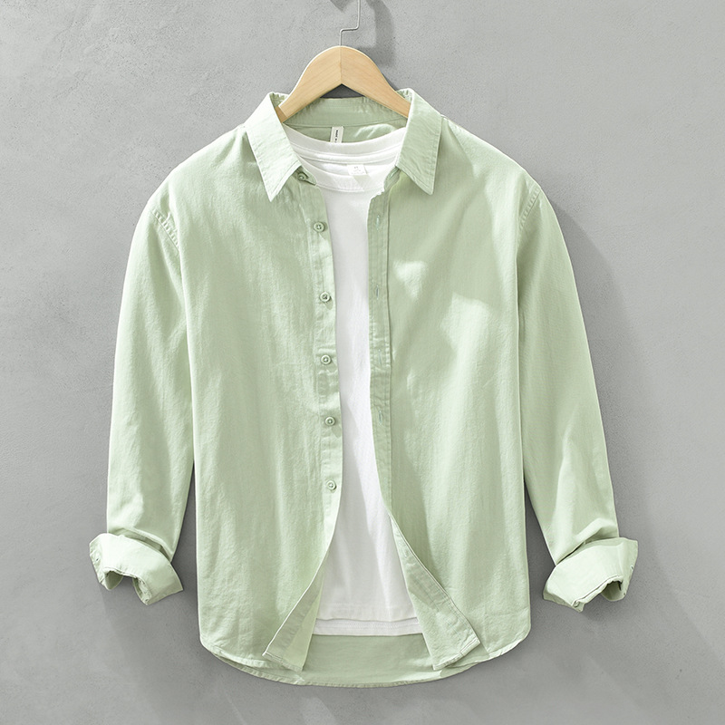 Hugh | Tailored Cotton-Linen Shirt