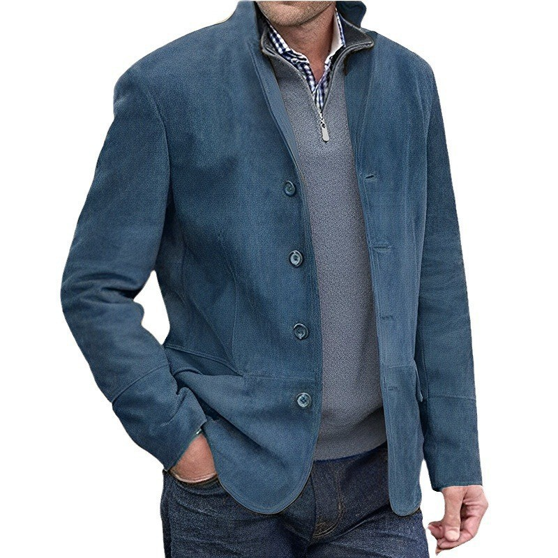 Pio – Men’s Suede Structured Jacket