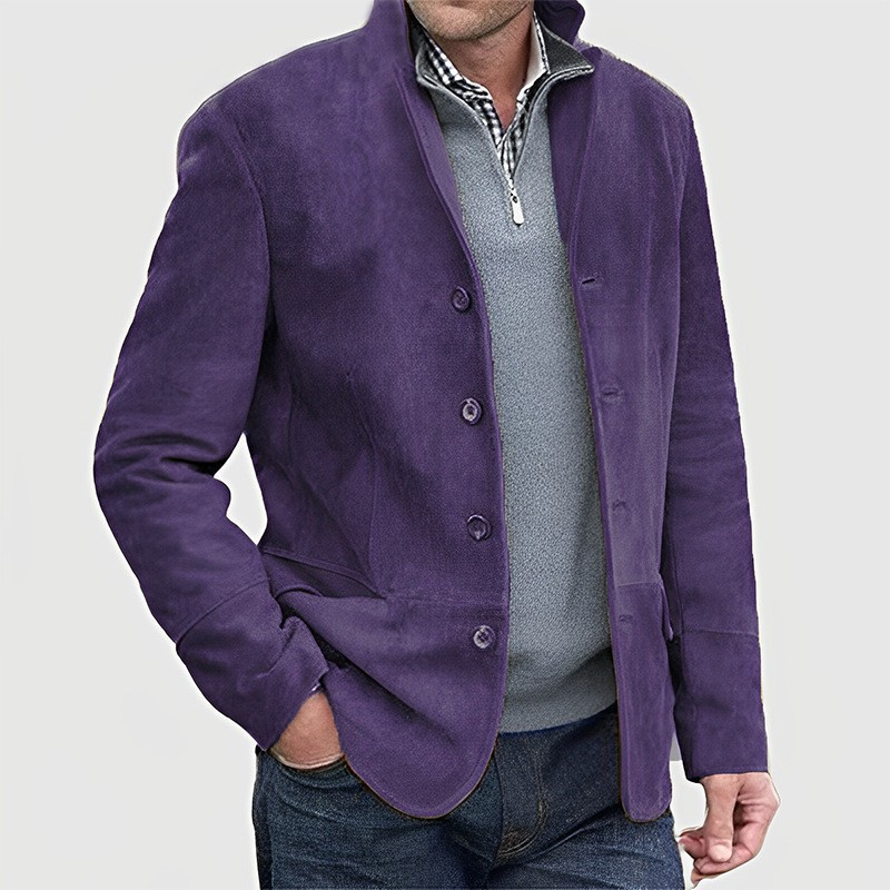 Pio – Men’s Suede Structured Jacket