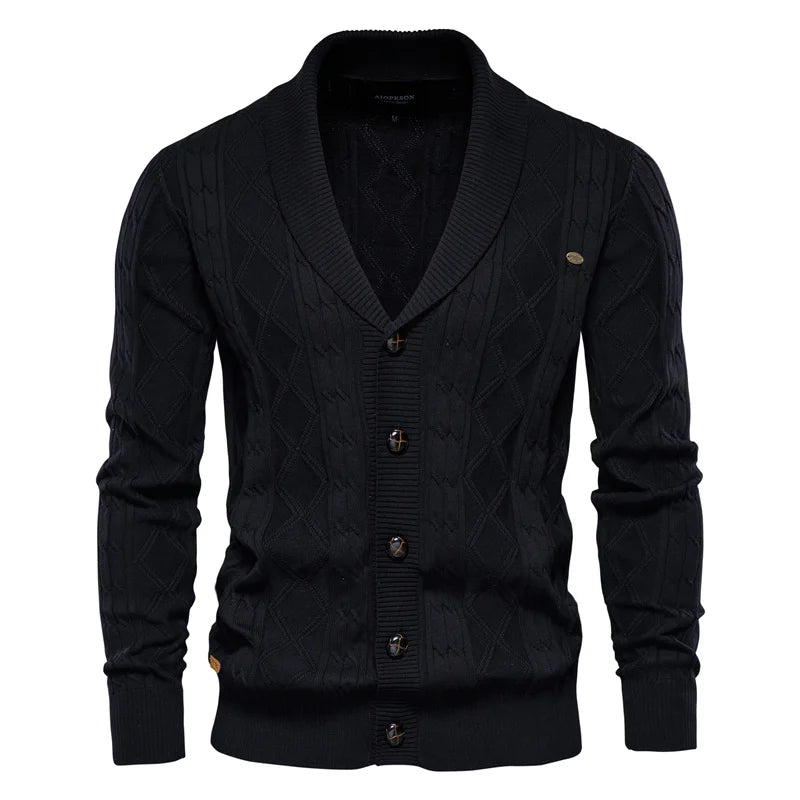 Samuel – Men’s Cotton Button Cardigan