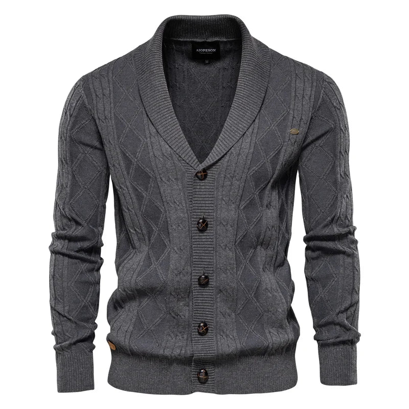 Samuel – Men’s Cotton Button Cardigan